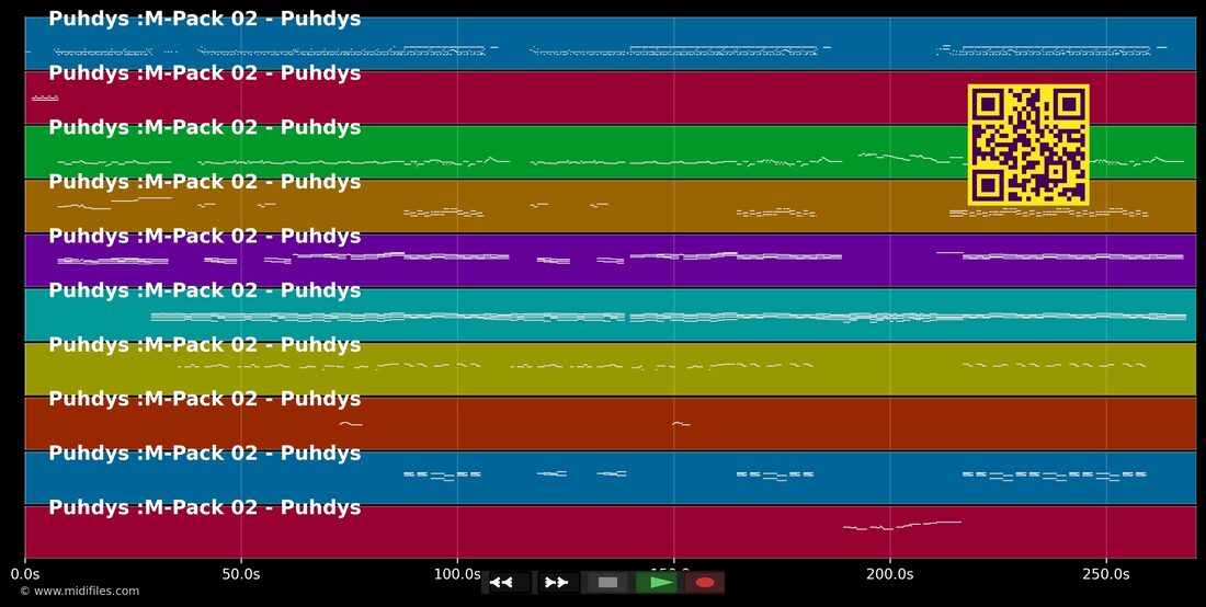 Einsamkeit — Puhdys: multitrack MIDI piano roll