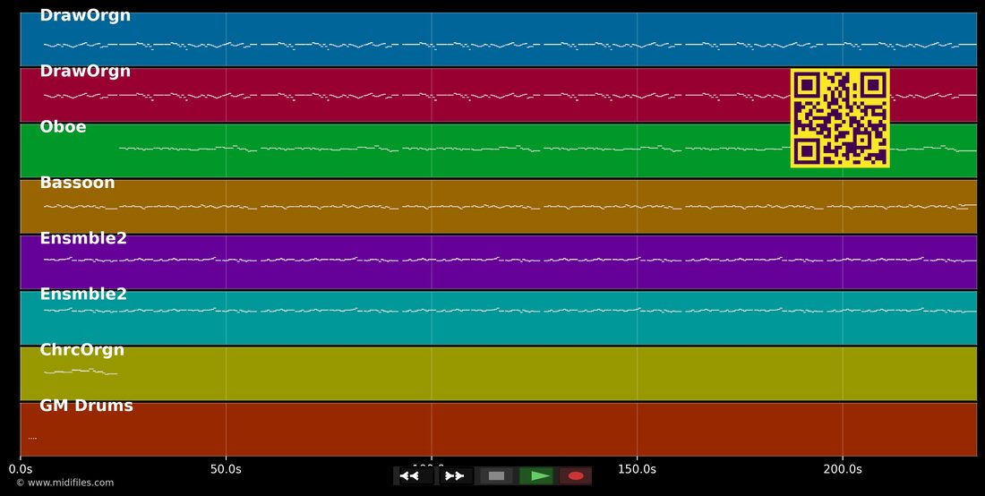 Ihr Kinderlein kommet — Christmas [Classical]: multitrack MIDI piano roll