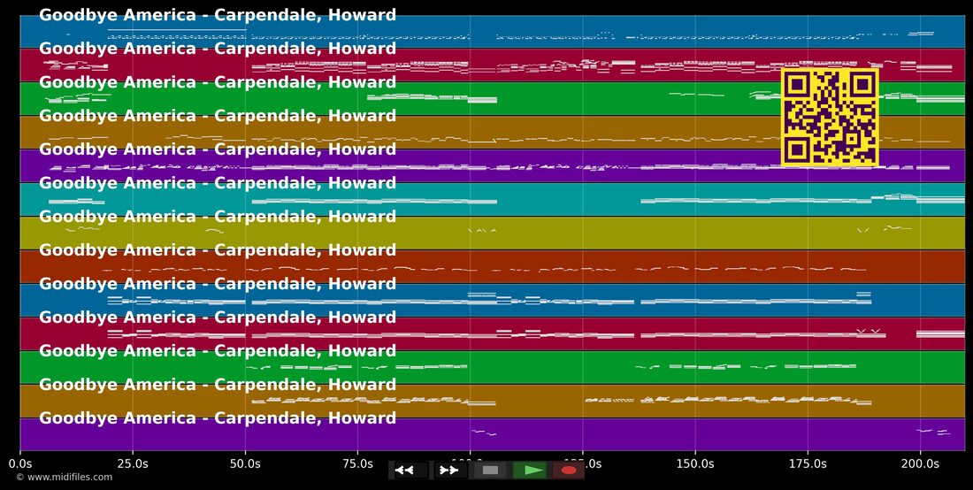 Goodbye America — Howard Carpendale: piano roll MIDI multipista