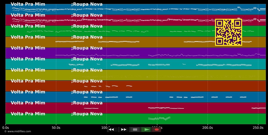 Volta Pra Mim — Roupa Nova: multitrack MIDI piano roll